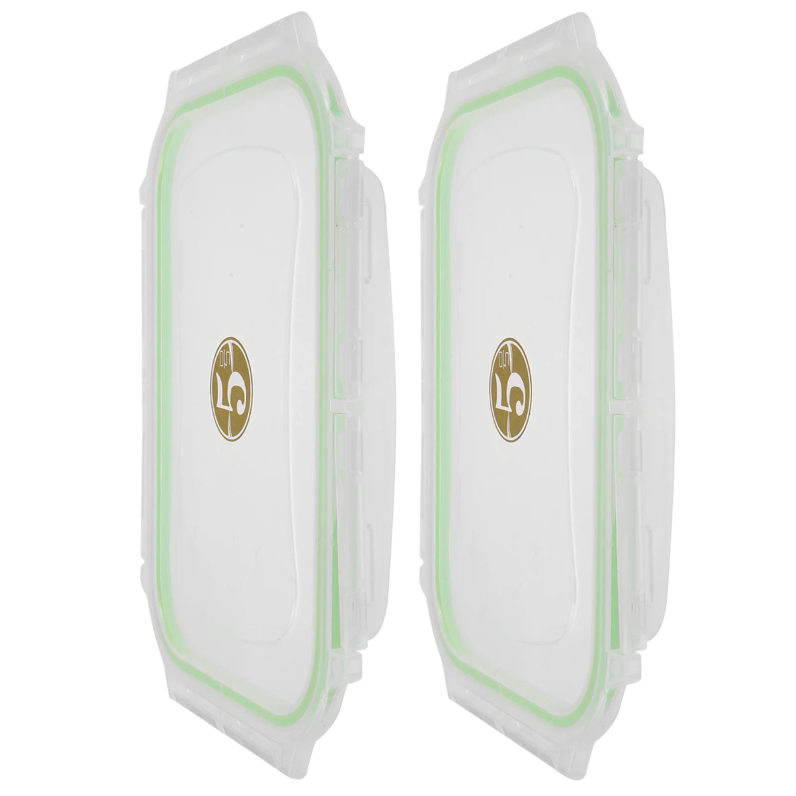 

2 Pcs Plastic Ice Cream Box Lid Food Storage Container Lids Bento Case Accessories