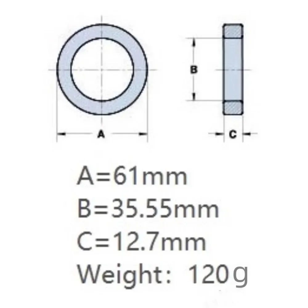 1 Stücke FT240-43 FT-240-43 Amerikanischen RF Ferrit Magnetring Kurzwellenantenne Balun Magnetkern – Detail 2