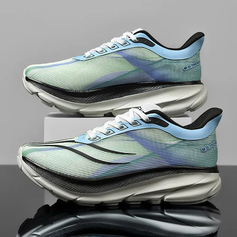 New Fashion Platform Running Shoes Lightweight Shock Absorption Trendy Casual Shoes Mesh Breathable Fashion Sneaker