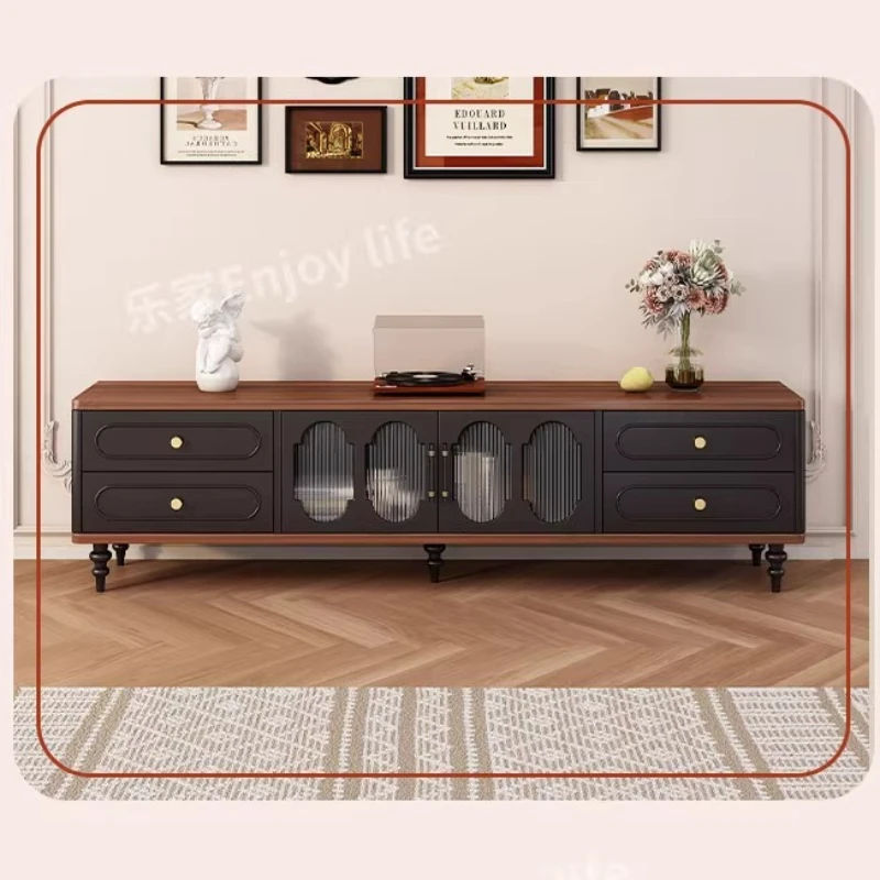 Cheap Living Room TV Stand Wood Vertical Television Designer TV Stand Glass Minimalist Meuble Television Salon Bedroom Furniture