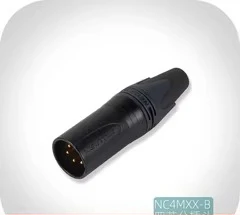 10Pcs four-core XLR balanced male plug