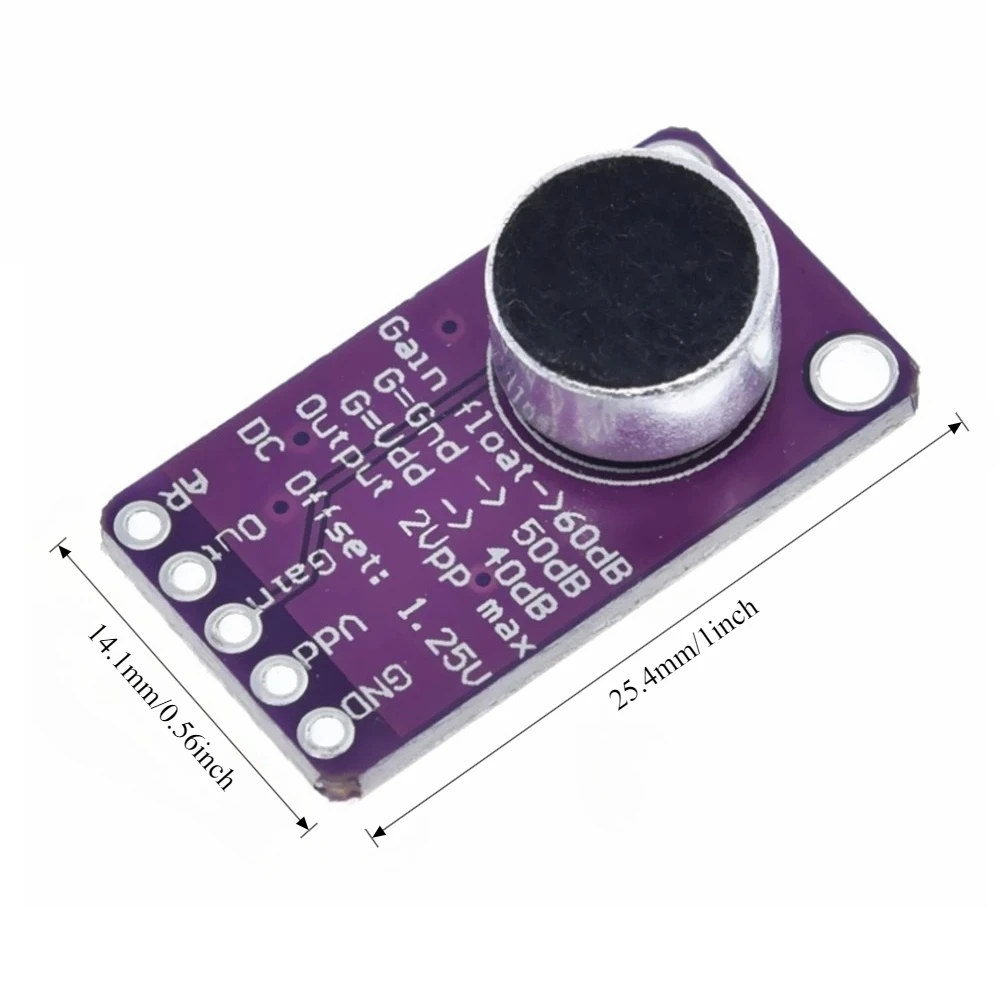 3pcs MAX9814 Microphone Amplifier Module High Performance AGC with CMA 4544PFW for Arduino Audio Recording