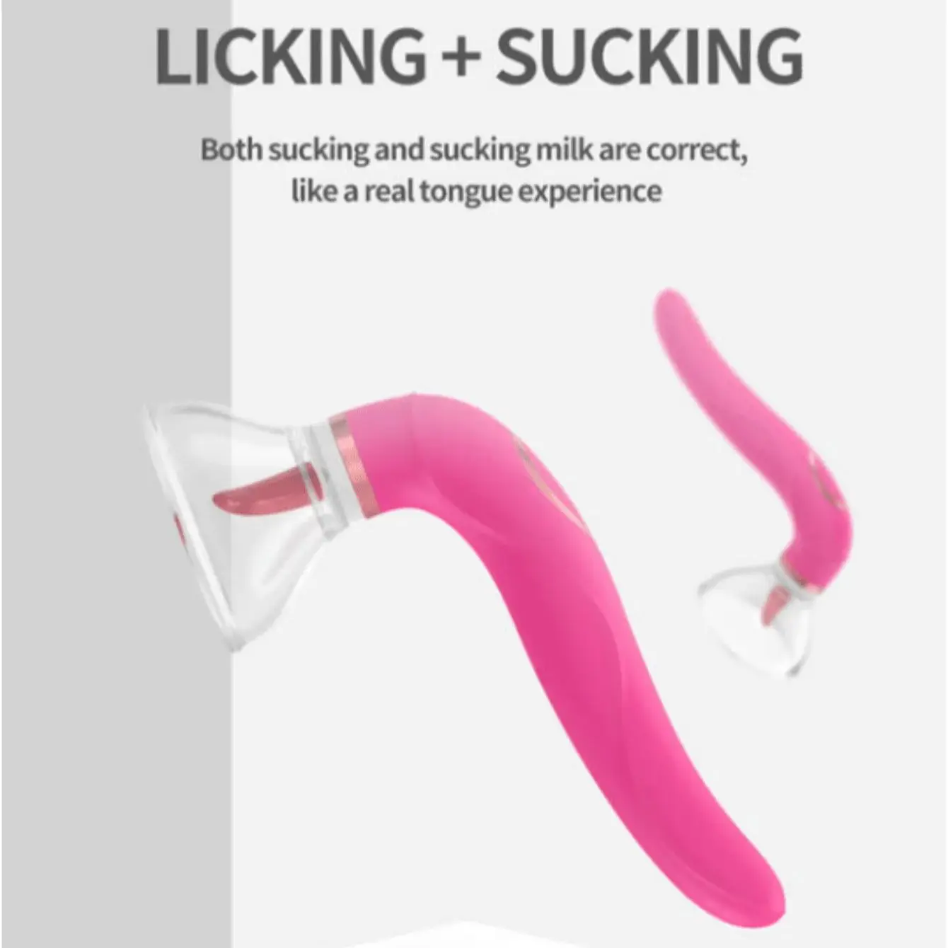 Rechargeable G Spot Dildo Sucking Vibrator for Women Clitoris Nipples Licking Stimulator Female Vaginal Massager Sex Toy.