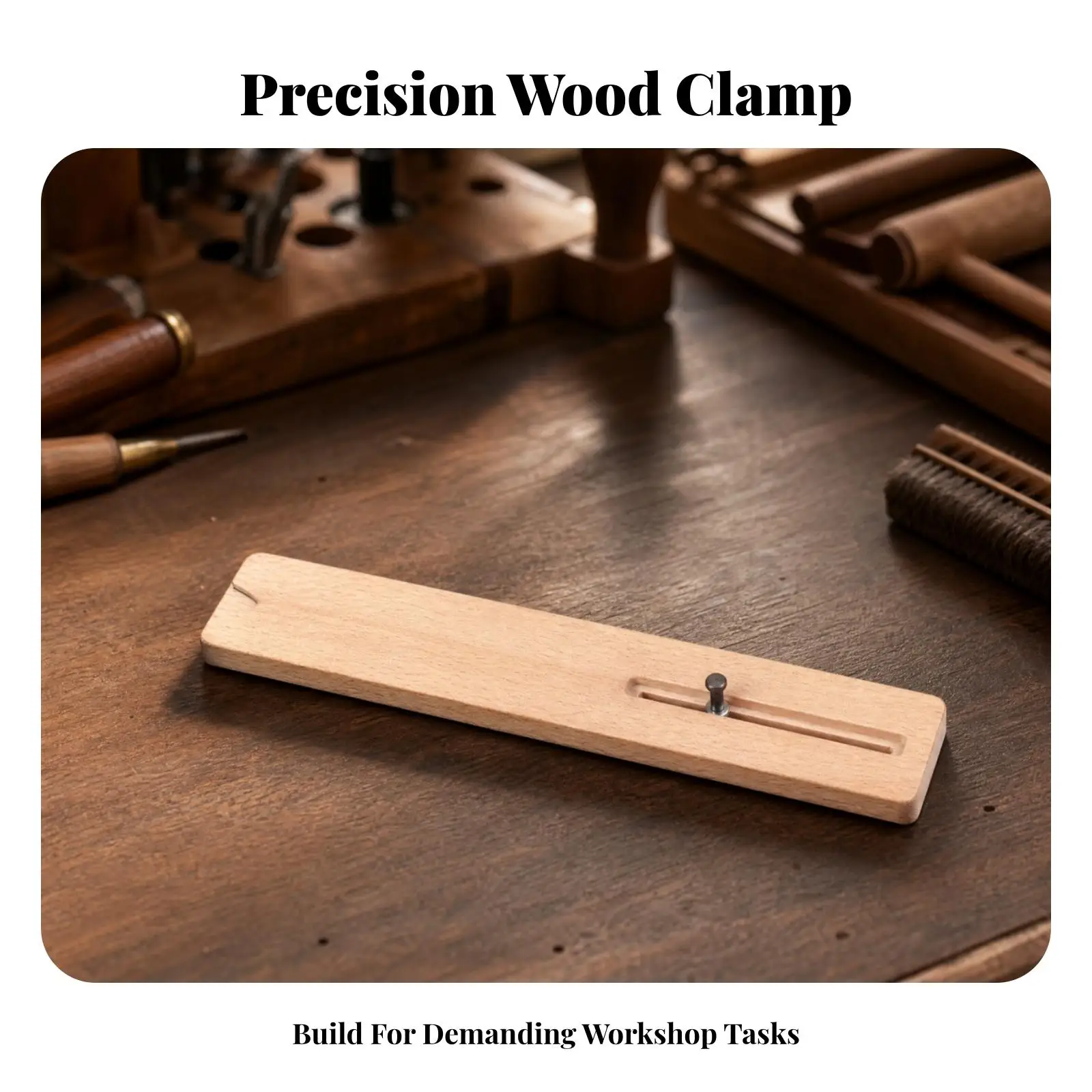 Compact Wooden Hand Side Plate Fixing Board with Long Slot for Brush Stabilizer