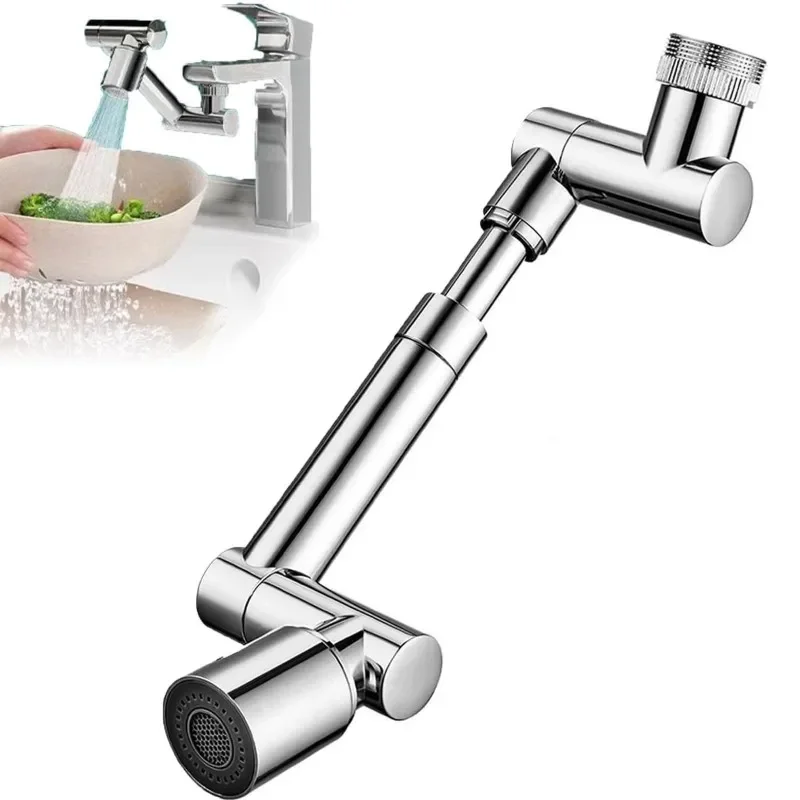 1440 Kitchen Scalable Metal Faucet Aerator Bathroom Tap Splash-proof Bubbler Faucet Filter Nozzle Tap Saving Water Extender Tool view 3