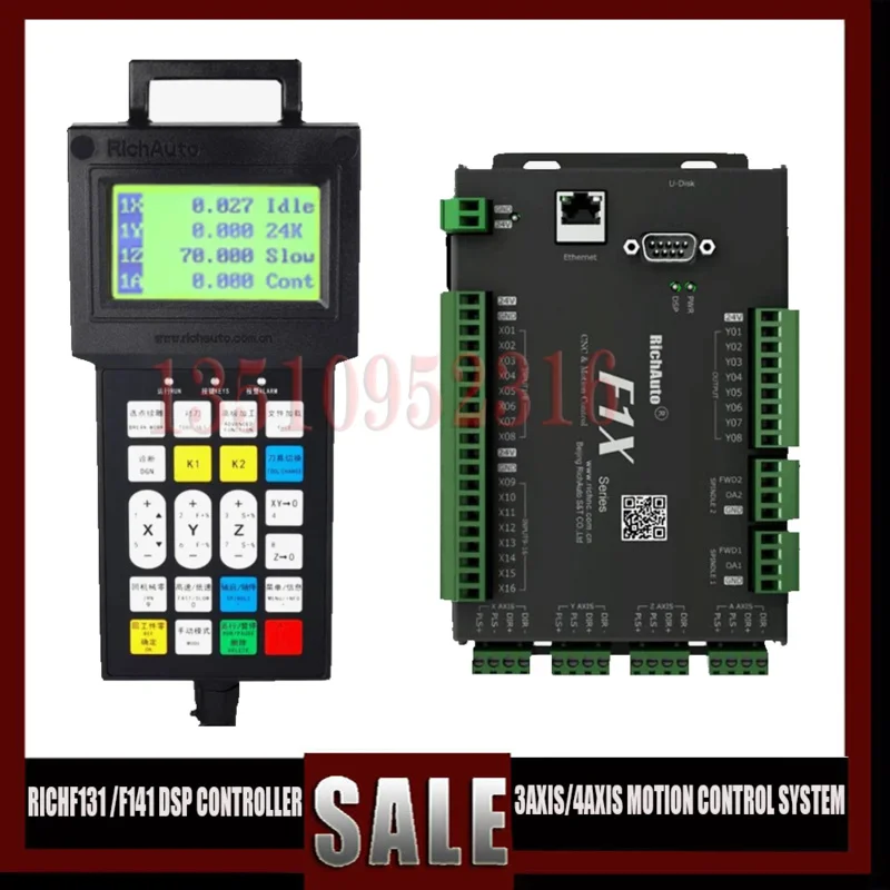 Richauto F131/F141 Dsp Cnc Controller 3- /4-Axis Motion Control System Supports Servo And Stepping Instead Of A11 B51