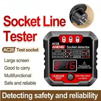 ANENG AC28 250V 60Hz Socket Polarity Detector Voltage Tester Circuit Breaker Finder EU/US Plug Socket Power Tester