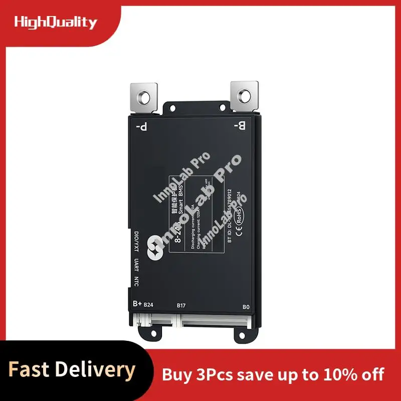 

DALYBMS 8S-24S 48V Lifepo4 BT Passive Balance BMS For Electric For Scooter Vehicle Power Bank Liion BMS Including UART 120A-A12I