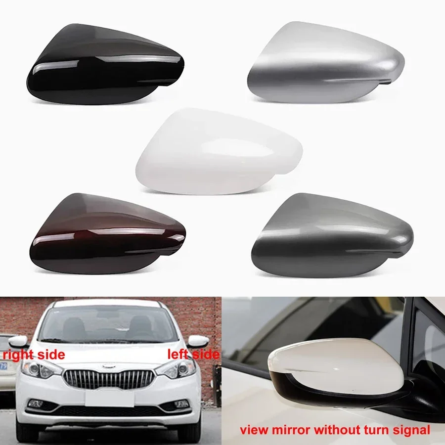 

For Kia K3 K3S 2012 2013 2014-2018 Painted Outer Rearview Mirrors Cover Side Rear View Mirror Shell Housing Mirror Without Lamp