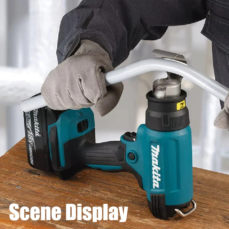 Makita DHG181 18V Heat Gun Cordless Temperature Control 150-550°C Portable Rechargeable Car Film Heat Shrink Tube Hot Air Gun