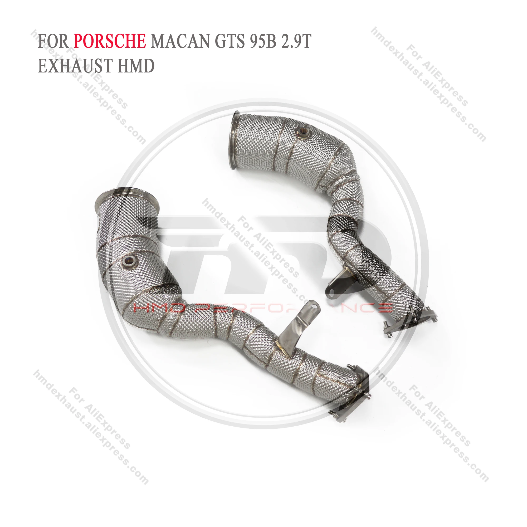 

HMD Exhaust System High Flow Performance Downpipe for Porsche Macan Turbo 2.9T Car Accessories Converter Header With Catalyst