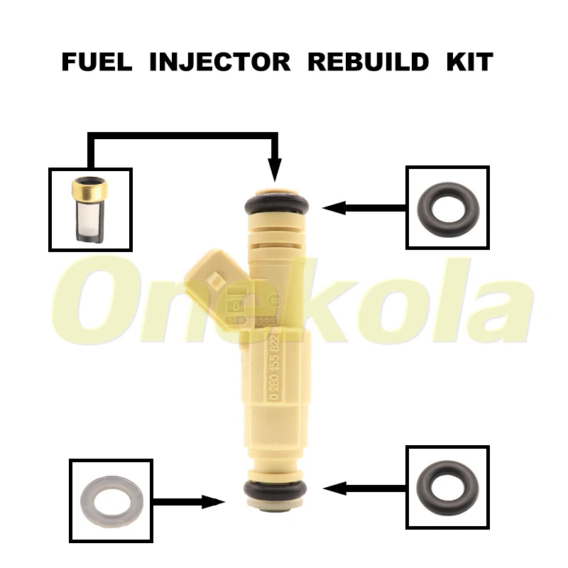 Fuel Injector Service Repair Kit Filters Orings Seals Grommets for Chevrolet Vectra Alfa 15 Berlin Fiat GMC Lancia 0280155822