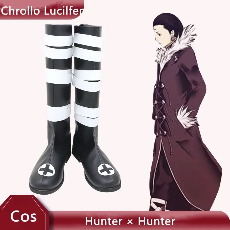 

Hunter × Hunter Chrollo Lucier cosplay costume shoes handmade faux leather boots
