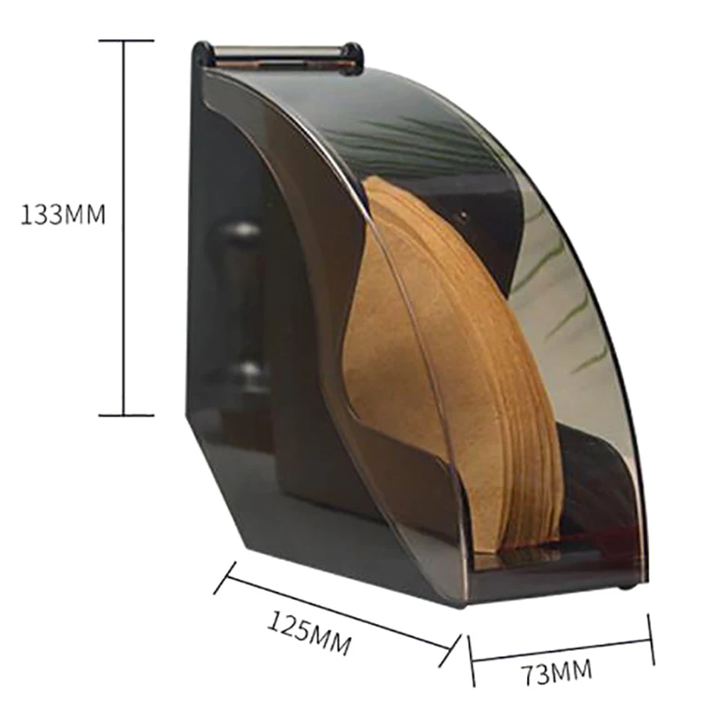 Пластиковая Пыленепроницаемая коробка для фильтровальной бумаги держатель для фильтровальной бумаги кофе V60 веерообразная фильтровальная бумага пыленепроницаемый контейнер для хранения