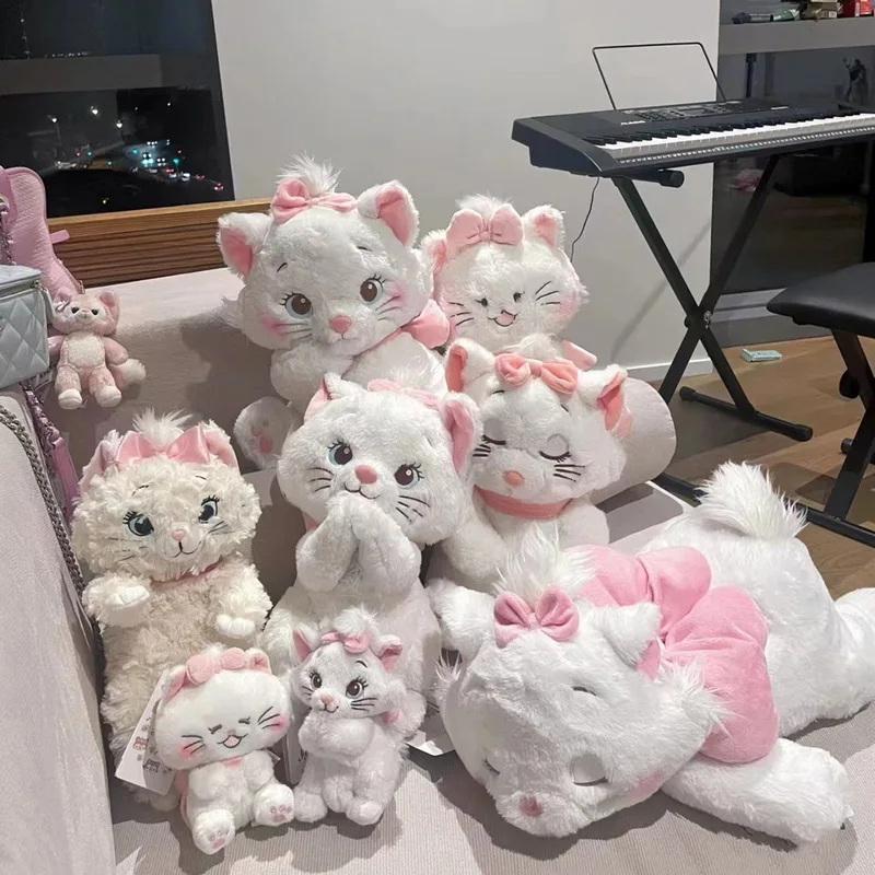 

Dongdi Mary Cat 33Cm Plush Doll Toy Disney Chin-Rest Nap Please Series Cute Cat Ornaments Office Study Companion Pillow Gift