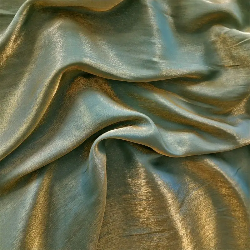 Phantom Gradient Reflective Fabric By The Meter for Hanfu Cheongsam Woman's Dresses Sewing Plain Thin Soft Cloth Smooth Textured