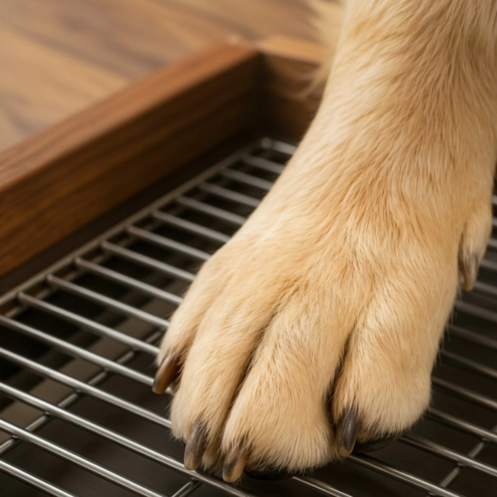 Dog Potty Tray with Wire Grate Heavy-Duty Indoor Dog Toilet with Metal Grate Pet Supply Moisture-Resistant Elevated for Dogs