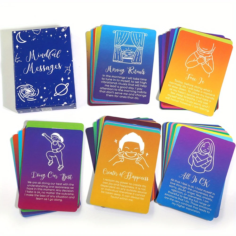 Messages conscients Affermations positives méditation auto-entretien jeu de Tarot jeu de divination des Tarot outils de Divination
