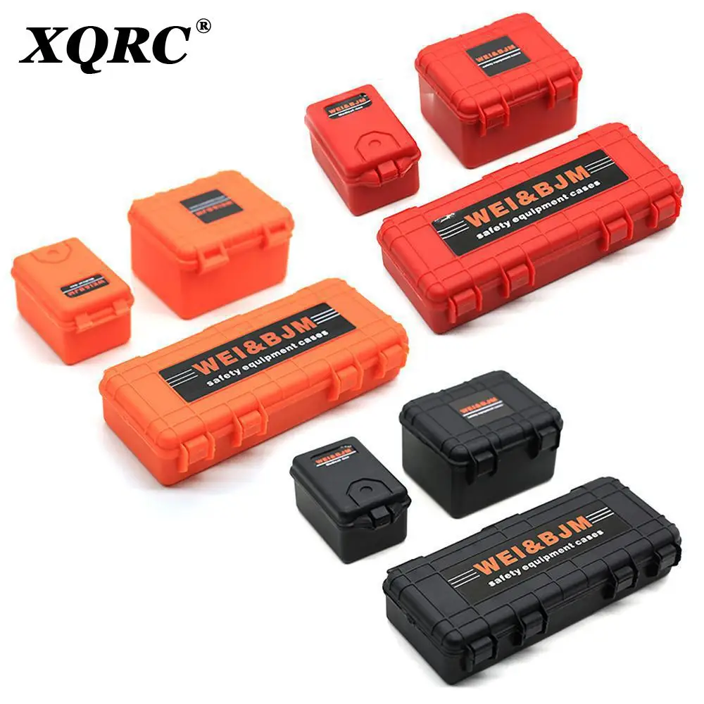 Plastic storage box luggage rack trim tool box is applicable to 1/10 RC car scx10 90046 trx-4 trx-6 D100 D90 upgrade accessories