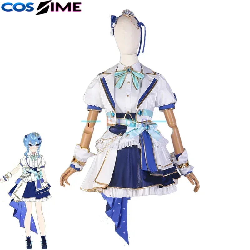 Hoshimachi Suisei Cosplay Costume - Women Cute Dancing Dress Anime Clothing, Halloween Carnival Uniforms Custom Made