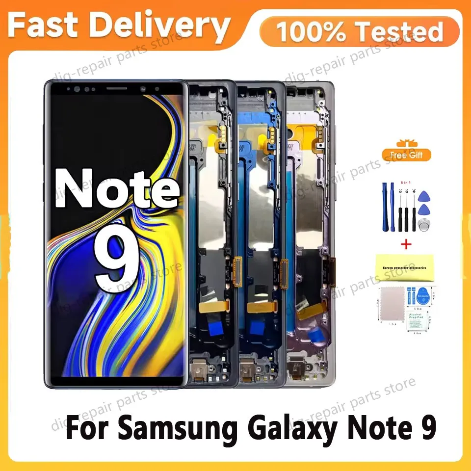 TFT/AMOLED Display For Samsung Galaxy Note 9 LCD Display Touch Screen Digitizer Assembly For Samsung Note 9 Screen Replacement