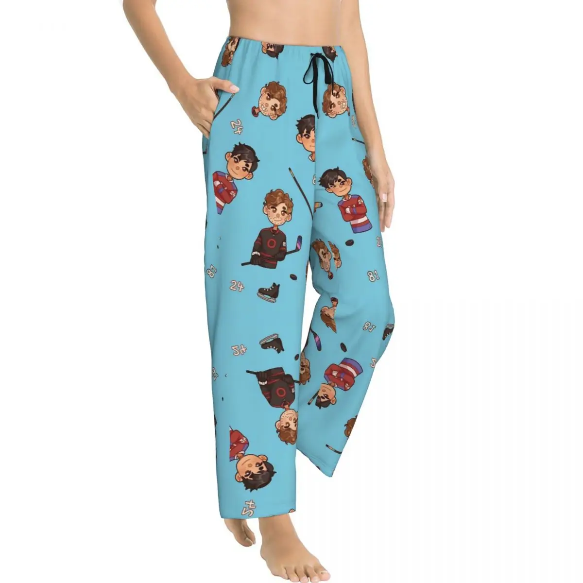 Heated Rivalry Girl's Lounge Pants Comfy Canadian Sports Romance Pyjama Pants Dorm Sleep Bottoms