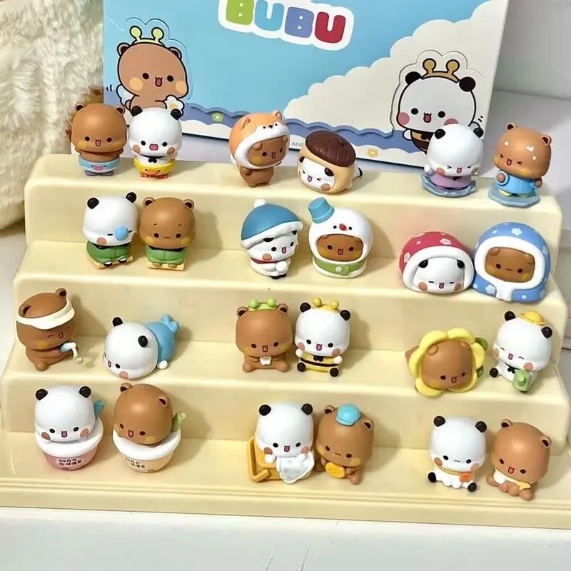 New Yier And Bubu Blind Box Figure Daily Love Series Mini Cute Cartoon Desktop Ornament Collectible Art Toy For Adult Fans