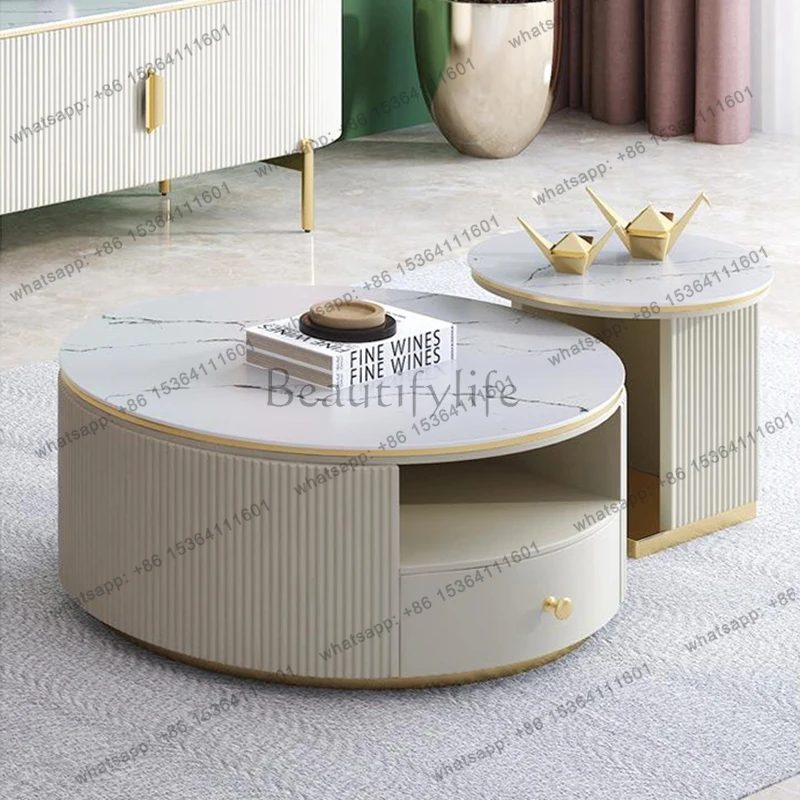 

Nordic Luxury Rock Slab Coffee Tables Italian Minimalist Living Room Center Coffee Table Set Minimalist Home Furniture