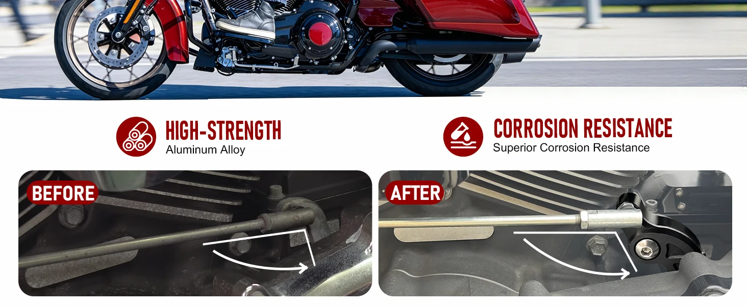M8 Schalt-Neutral-Assistenzhalterung für Harley M8 Motor 2017-Up Touring und 2018-Up Softail – Detail 2