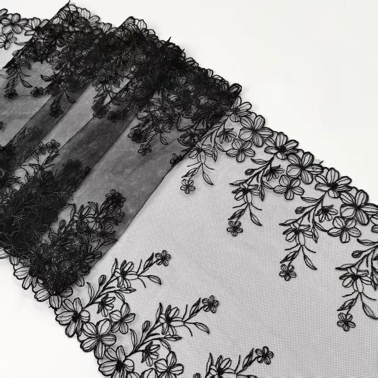 black-floret-laser-sparkle-embroidery-lace-diy-handmade-accessories-width-24cm