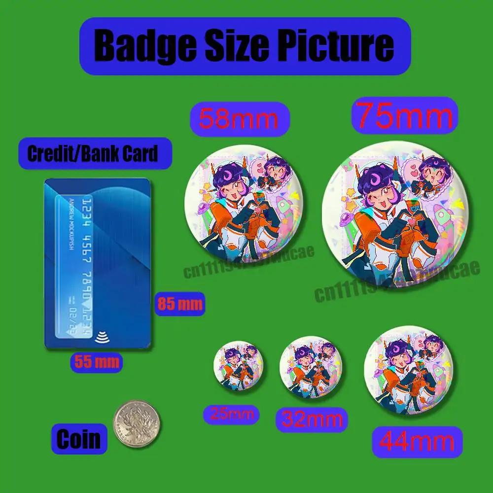 For Wuyang Overwatch Juno Emblem Case DIY Pin Insignia Badge Round Souvenir Brooch Button Laser Cover