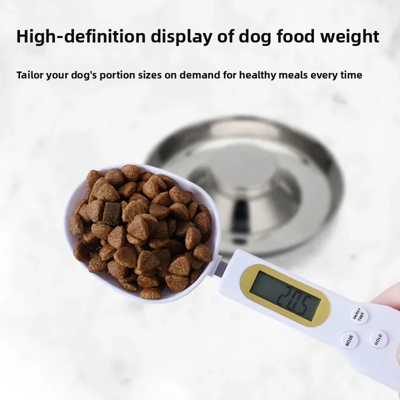 Digital Pet Food Weighing Spoon Electronic Measuring Scoop for Cat Dog Food Feeding Spoon Dropshipping