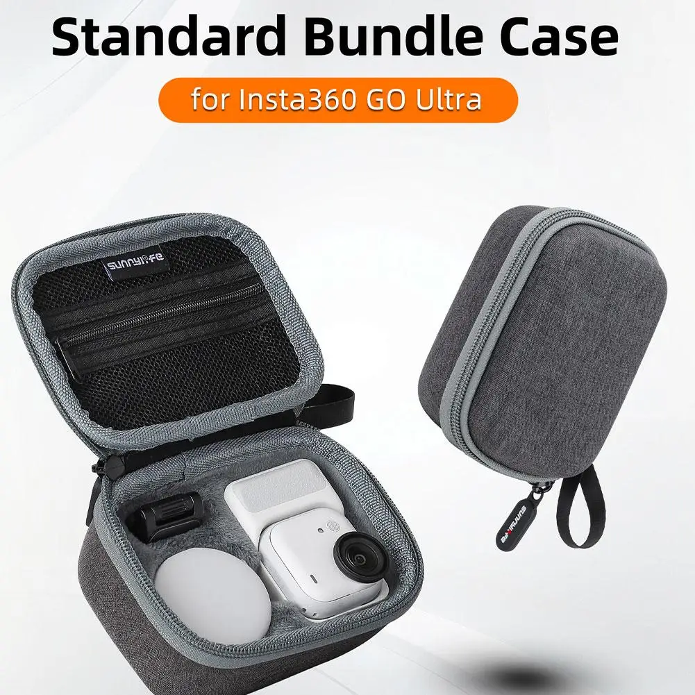Equipamento de fotografia saco de armazenamento caso para insta360 go ultra superfície à prova dwaterproof água maleta à prova de poeira saco à prova de choque