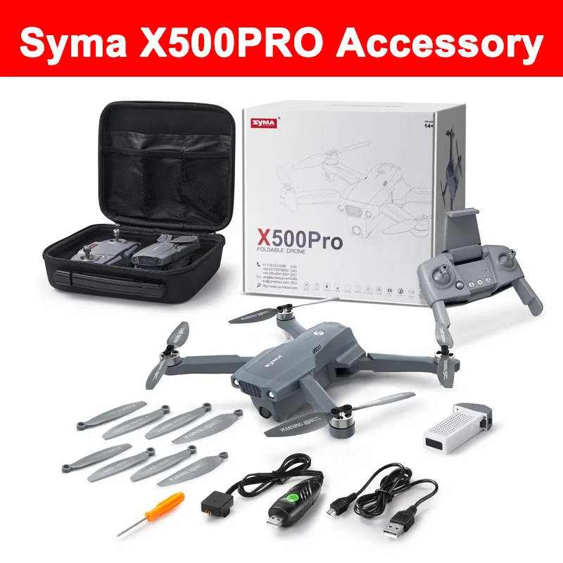 SYMA X500Pro X500 PRO Drone Original Accessory Propeller / Battery / Battery Charger/Controller Charger/Arm Shell/Foot Pad Etc.