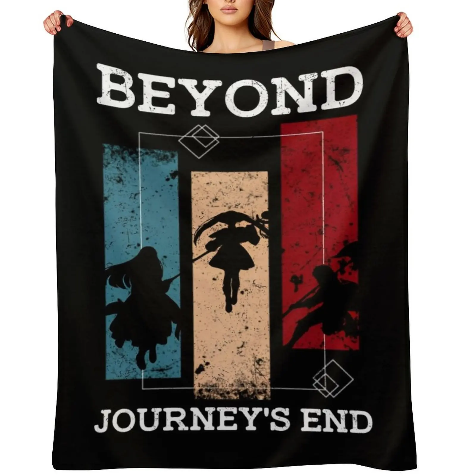 

Frieren - All Main Characters Frieren Party with Fern and Stark from Sousou no Frieren Anime SNF-168 Throw Blanket
