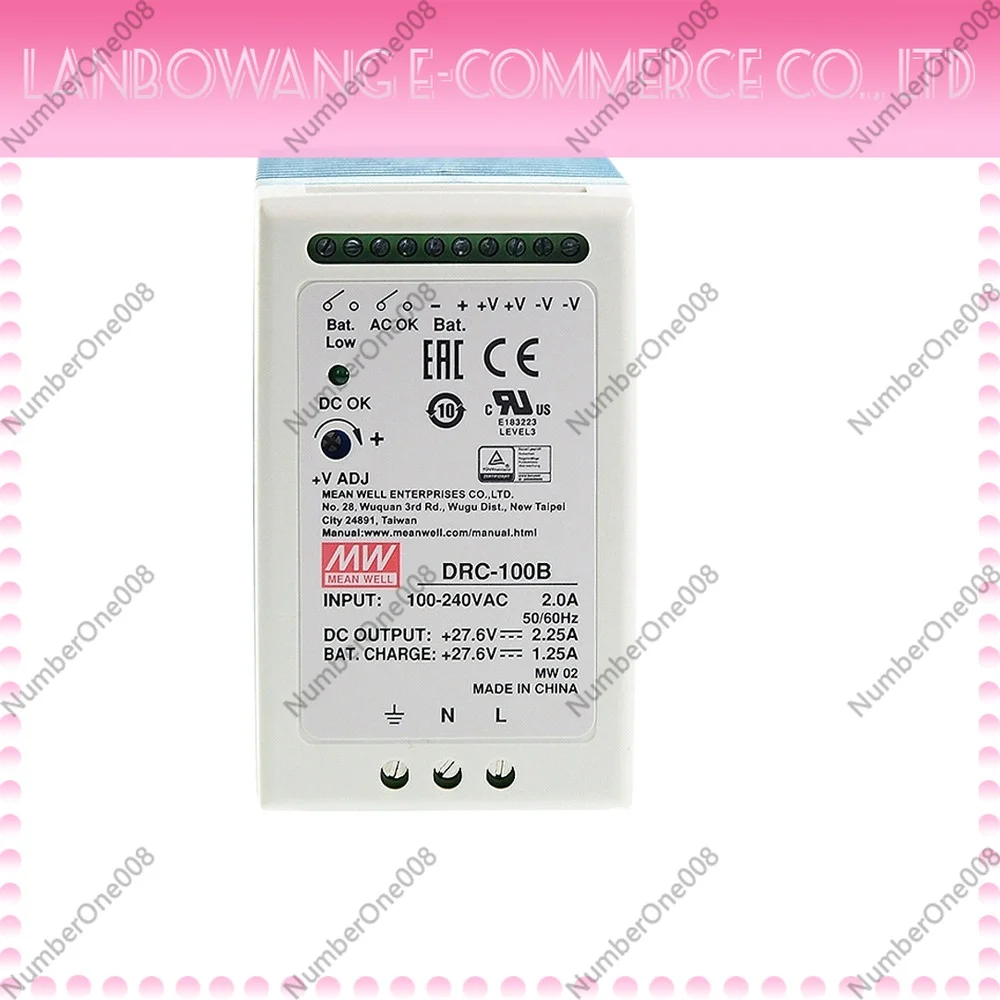 DIN Rail DC UPS Power Supply 24V Uninterruptible Power System with Battery Charger for Security Monitor CCTV Camera