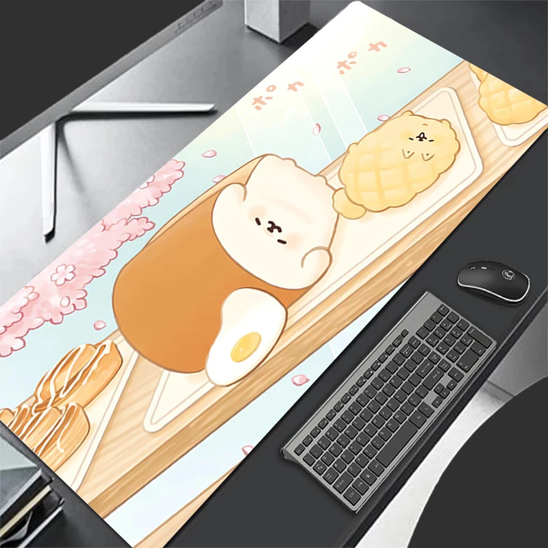 Mousepad Pattern Gaming Mats Rubber Cartoon Cute Bread Dog Mouse Pad PC Accessories Desk Mat HD Non Slip Table Mat Keyboard Pad