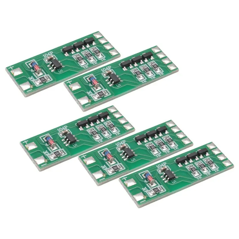 A84E-5Pcs 3-12V Flashing LED Light Module Red Blue Pair Flashing Suitable For Car Model Bicycle Electric Vehicle Safety Light Du