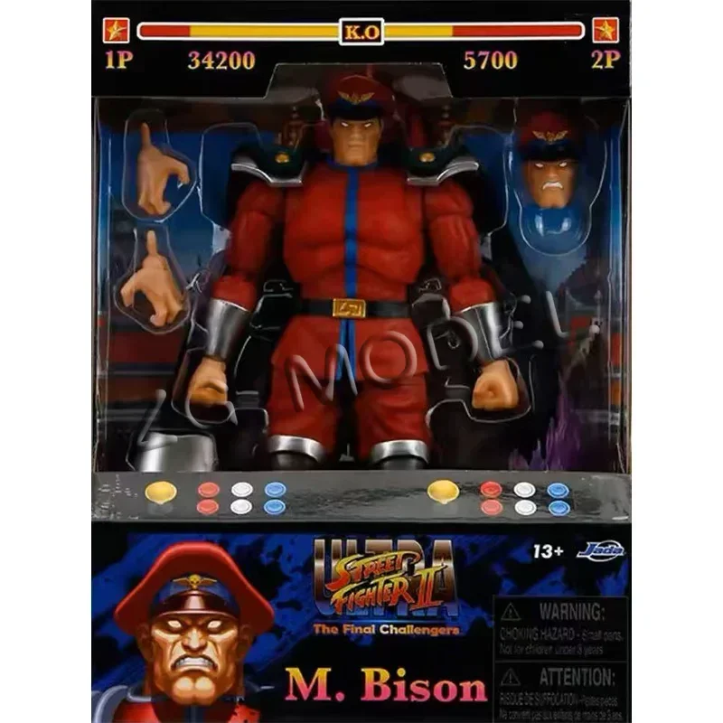 In Stock Original JADA TOYS Street Fighter Cammy Red Ken Guile Dee Jay Blanka Sagat Chun Li Gray Ryu M Bison Dhalsim Model Toy view 2