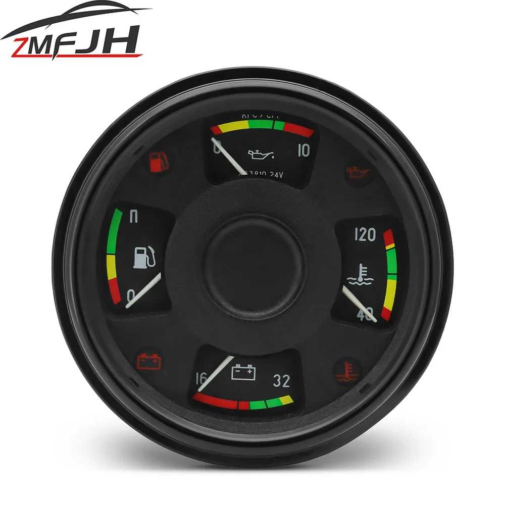 

AD 4 In 1 Gauge Voltmeter Fuel Gauge Oil pressure Meter Water Temperature Meter Combination of Instruments Dashboard Customized
