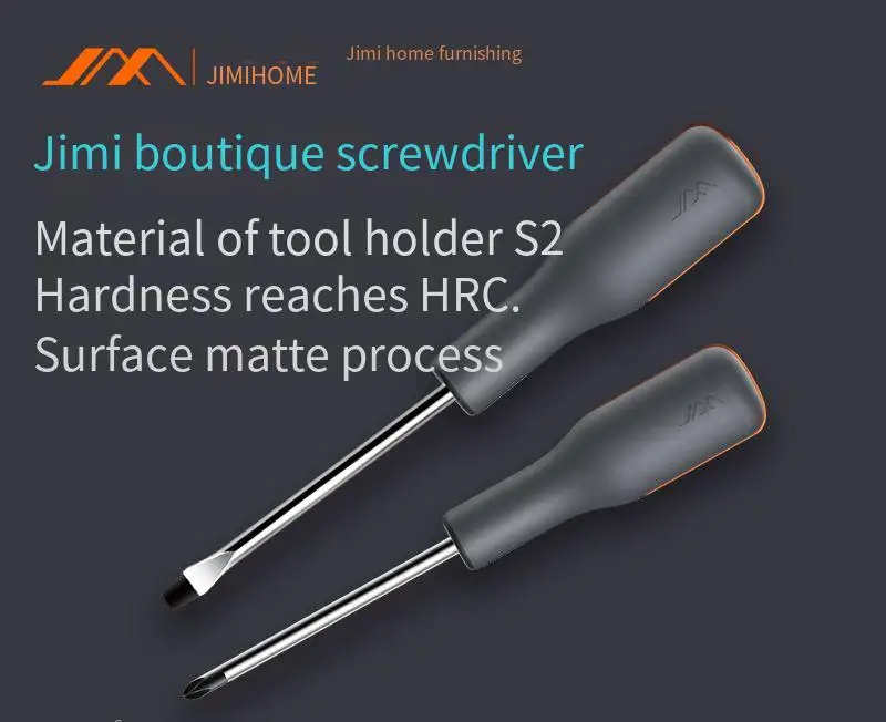 Jimmy Home Industrial Grade Alloy Steel Screwdriver, Cross Screwdriver, Small Cross Driver, Screwdriver Set with Magnetism