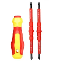 Multi-Purpose Electrician Screwdriver Bits Double-head Slotted Cross Head Magnetic Screwdriver Bit Set PH1 PH2