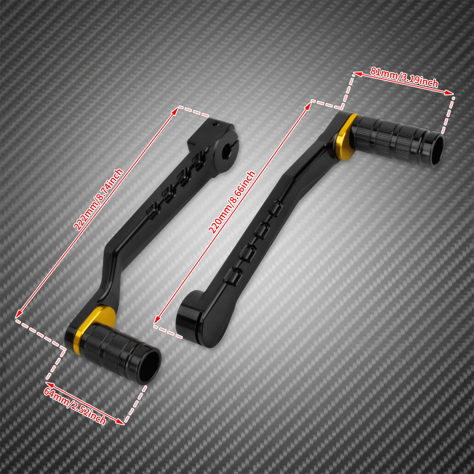 Motorcycle Front&Rear Heel Toe Shift Lever With Pegs For Harley Softail FL 86-17 Trike 08-UP Touring Road Electra Street Glide