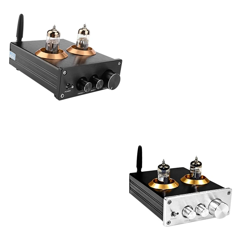 

Hifi 6J5 (Upgrade 6J1) Bluetooth 5.0 Tube Preamp Amplifier Stereo Preamplifier With Treble Bass Tone Ajustment