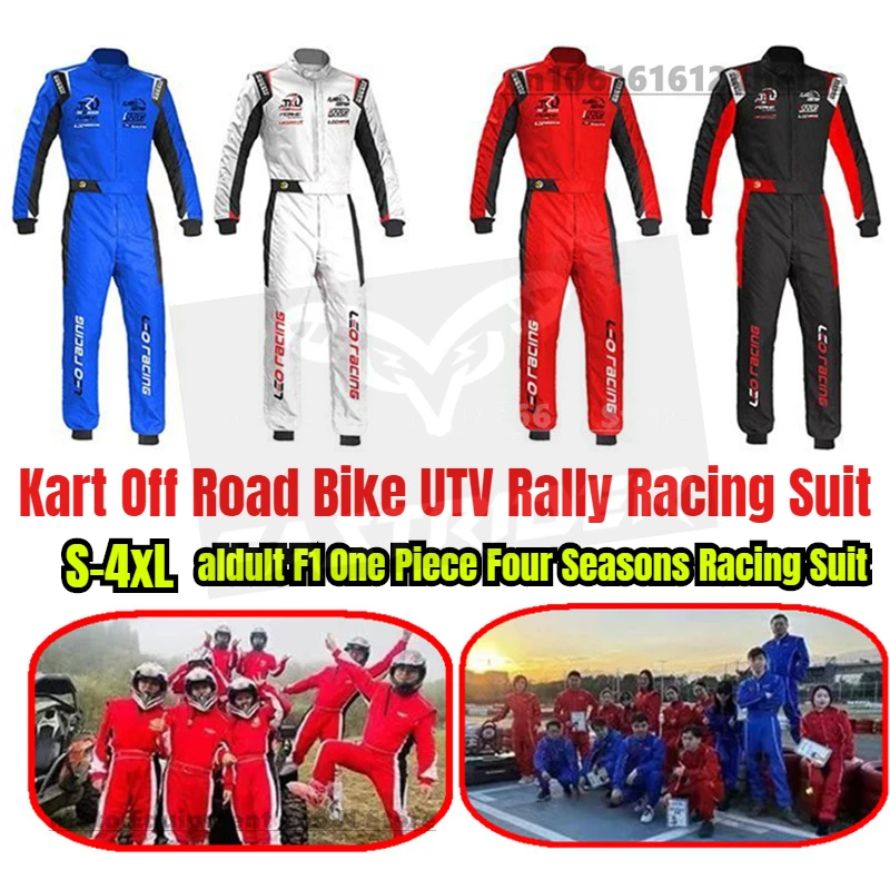 Four-season Adult ATV Kart Off-road Vehicle UTV Rally Couple F1 One-piece Racing Suit Waterproof Jacket