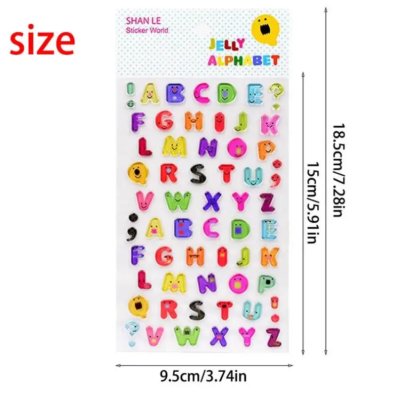 Anime Keyboard Stickers,Scratch-Resistant PVC, Glossy Bright Keycaps, A-Z Letters & Numbers, Multiple Colors, No Residue Removal
