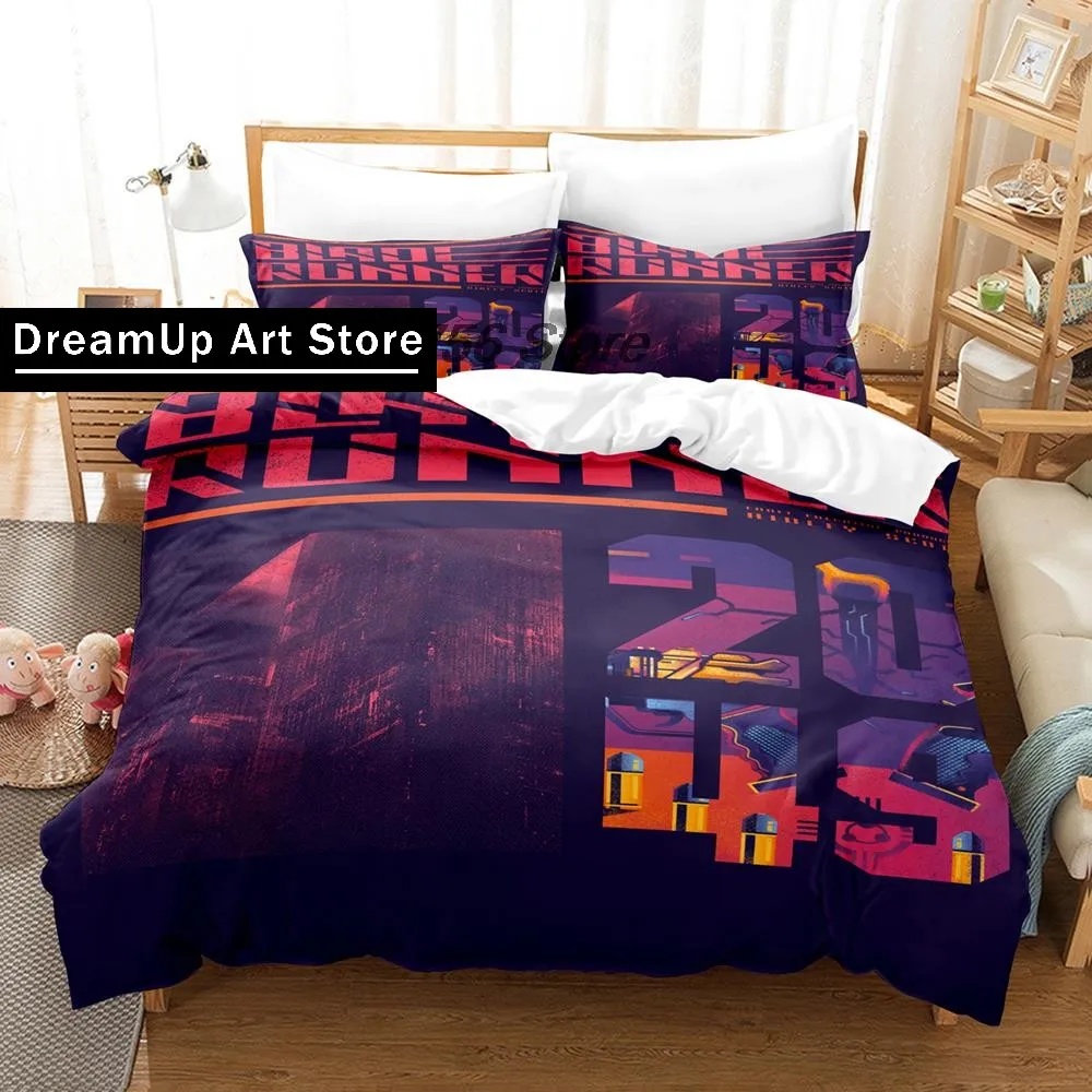 3D Print Blade Runner Bedding Set Quilt Cover Bed Cover with Pillowcase Twin Single Queen King Size Boys Adult Home Textile