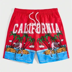 Holiday Style 3d Printed Shorts For Men's Outdoor Sports Surfing Board Shorts Fashion Leisure Trend Quick Drying Short Pants