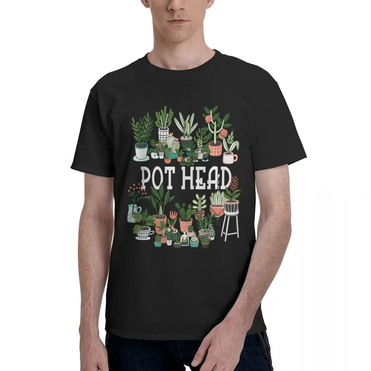 

Gardener's Delight, Succulent 100% Cotton Casual Breathable Confortable Clothes Football Shirts 2025 T Shirt Men