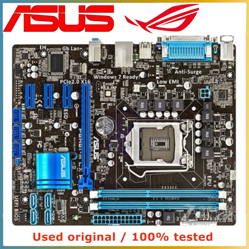 

For ASUS P8H61-M LX PLUS Computer Motherboard LGA 1155 DDR3 16G For Intel H61 P8H61 Desktop Mainboard SATA II PCI-E 2.0 X16